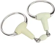 Zyyini Horse Snaffle Bit, Flavor Horse Mouth Bit Rubber Wrapped for Training