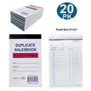 Lot of 20 - 50 Sets 3.5" X 5.5" Sales Book Order Receipt Invoice Carbonless Copy