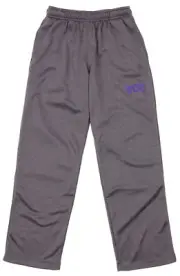 OuterStuff NCAA Boys Youth TCU Horned Frogs Basic Grey Track Pants