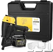 HBCN65P 15 Degree Coil Siding Nailer with Magnesium Housing, 1-1/4-Inch to 2-1/2-Inch Plastic/Wire Collated Coil Siding Nails