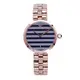 ARMANI 幾何線條時尚優質女性優質腕錶-玫瑰金-AR11220