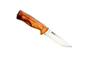 HELLE Eggen outdoor knife - non laminated steel - 3.98 inch blade - Curly birch