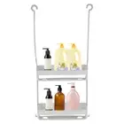 Bathroom Hanging Shower Caddy with 2 Layers Shower Organizer Holder Rack ค