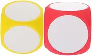 ifundom 2pcs Erase Dice Game Dices Tool Blank Dice Game Dice Props Party Game Dice Game Huge Dice Huge Dice Prop Dice for Crafting Dice for Game Large Dice Big Dice DIY Dice Game Props Eva
