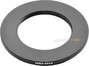 Metal M65 to M42 M65 65 mm to M42 42mm 1mm Thread Pitch 65-42 Male to Female Step-Down Coupling Ring Adapter Adaptor Converter for Lens Filter