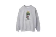 Looney Tunes Womens/Ladies Marvin The Martian Pose Heather Sweatshirt (Grey) - UTBI2013