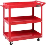 Giantz 3 Tier Steel Tool Trolley, Tools Storage Trolleys Cart Mechanic Rollin...