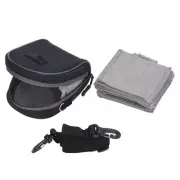 Portable 8 Slot Camera Lens Filter Pouch Case with Shoulder Strap Dustproof Bag