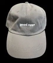 NOS Adams Good Egg Embroidered Adjustable Gray Baseball Hat New