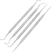 4 Pc Stainless Steel Picks Probes Wax & Clay Sculpting Tools