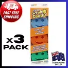 The Original Scrub Daddy - 3 pack - Scratch Free Color Sponge with Flex Texture