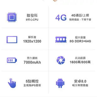 【Super Pad】極光神話 10.1吋 4G Lte 聯發科八核心 通話平板電腦(8G/64G) (3.2折)