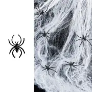 6 Packs Halloween Party Decoration Prop Spooky Spider Webbing Large Costume