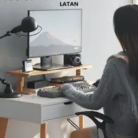 在飛比找蝦皮購物優惠-LATAN-【】 電腦架 可調整支架 螢幕架 辦公桌收納 桌