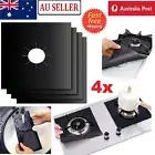Reusable Non Stick Foil Stove Top Burner Protector Liner Cover Mat 4PCS