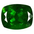 3.54 ct Remarkable Cushion Cut (10 x 8 mm) (Un-Heated) Green Chrome Diopside