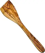 Handcrafted Olive Wood Utensils 3 Pieces Available – Wooden Spatula, Spoon & Sauce Spoon with Corner or 3-Piece Set (Spatula)