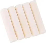 5Pcs Acoustic Wood Guitar Nut, Ivory White Cow Bones Material, Musical Instrument Accessories, Replacement for Old or Damaged Nut, Easy to Install