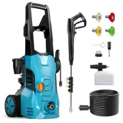 Pressure Washer with 16ft Power Cord & 50ft Outlet Hose & 4 Quick Nozzles, 50...
