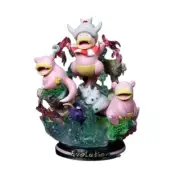 Slowpoke Slowbro Evolution Group Cartoon Anime Ornament Collection Figure Model