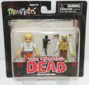 NIP Minimates Walking Andrea & Stabbed Zombie 2012 Skybound Figures 2 Pack