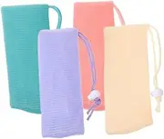 HAPINARY Toiletry Bag Set 4 Pack Soap Storage Bags Mesh Soap Pouch Shampoo Body Wash