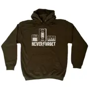 Never Forget Floppy Vhs Tape Retro - Funny Novelty Hoodies Hoodie