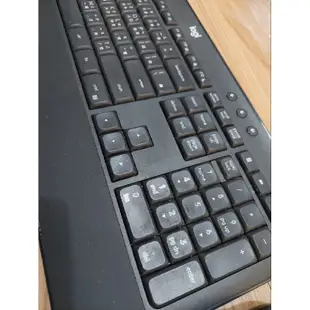 Logitech羅技 MK545 無線鍵鼠組/無線Unifying/黑色/中文/靜音/鍵盤滑鼠/