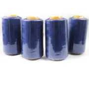 Perial Co 4 Cones of Polyester Threads for Sewing Quilting Serger Royal Blue