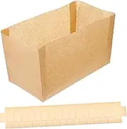 Garneck 50pcs Toast Cups Pans Giant Cupcake Paper Plates Clear Air Fryer Paper Liners para Bun Cases for Baking Pot Loaf Tin Muffin Liners Storage Boxes Bread Tin Takeaway Raw Wood Pulp