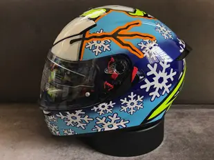 阿群部品 義大利 AGV K3-SV MISANO 2015 WINTERTEST 雪人帽 ROSSI 選手配色 亞洲版 ASIAFIT PINLOCK