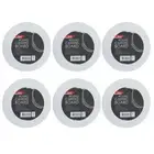 6x Jasart Studio 12" Rnd Cotton Acrylic Painting Canvas Panel Board 380GSM WH