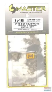 MASAM48139 1:48 Master Model - P-51D Mustang Armament & Gunsight Detail Set