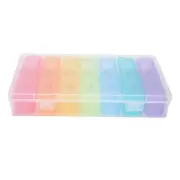 2pcs 21 Slot Weekly Pills Box Portable Pillbox Dispenser Pills Medicine Stor DP3