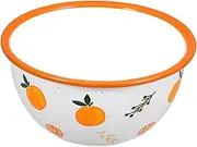 BESTYASH Enamel Bowl Kitchen Basin Food Storage Bowl Versatile Enamelware for Soup Snacks and Fruits for Home Use Housewarming Present