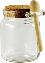 [Grant Howard] 51016 Round Spice Jar with Wooden Spoon, 6 oz.