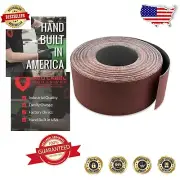 Durable 3" x 70' Woodworking Drum Sander Strip Roll - 120 Grit Cloth Backing