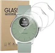 [carinacoco] 3 Pack Screen Protector for Withings ScanWatch Light 37mm, HD Clear Flexible Soft TPU Screen Protector, Anti-Scratch, Bubble Free, Anti-Fingerprint Self-Healing Elastic Skin Protective Film