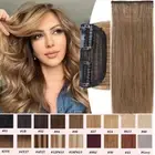 CLEARANCE Clip In Real Remy Human Hair Extensions One Piece THICK Weft Blonde 8"