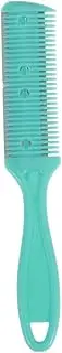 DONFAMDS Hair Cutter Comb Double-sided Trimmer with Stainless Steel for Short Hair Green Comb Metal Shaping Tool for and Wigs