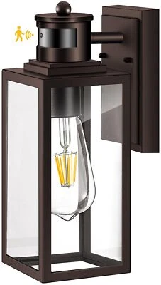 VIANIS Motion Sensor Outdoor Wall Lights, Oil-Rubbed Bronze Dawn to Dusk Exte...