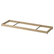 KOMPLEMENT clothes rail, white stained oak effect, 100x35 cm
