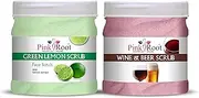 Green Lemon Scrub 500gm with Wine & Beer Scrub 500gm