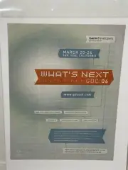 Game Developers Conference 2006 video game print ad wall art