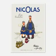 Galrie Nicolas Fine Bottles Vintage French Art Poster by Jules Isnard Dransy (1930) Home, Poster Only, A1 60x 84cm (23 x 33inch)