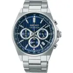 【SEIKO 精工】CS系列 條紋設計計時腕錶 指針錶 手錶 禮物 畢業(8T63-01T0B/SBTR033J)