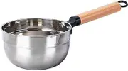 Tablespoons 304 Stainless Steel Water Spoon Household Kitchen Spoon Good-Looking Solid Wood Long Handle Large Water Spoon Serving Spoon