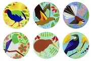 Moana Road: Coasters - NZ Birds (Set of 6)