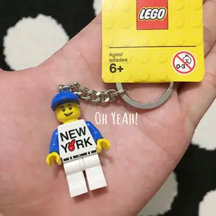 :::OH YEAH！:::『現貨』美國進口 LEGO樂高正版鑰匙圈 紐約限定款 NEWYORK 棒球員 生日禮物 NY