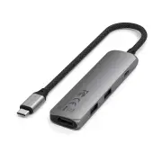 Satechi 4-in-1 USB-C Slim Multiport Adapter (Space Grey)